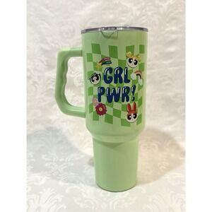 the Silver Buffalo Powerpuff Girls Girl Power 40oz Stainless Steel Tumbler
